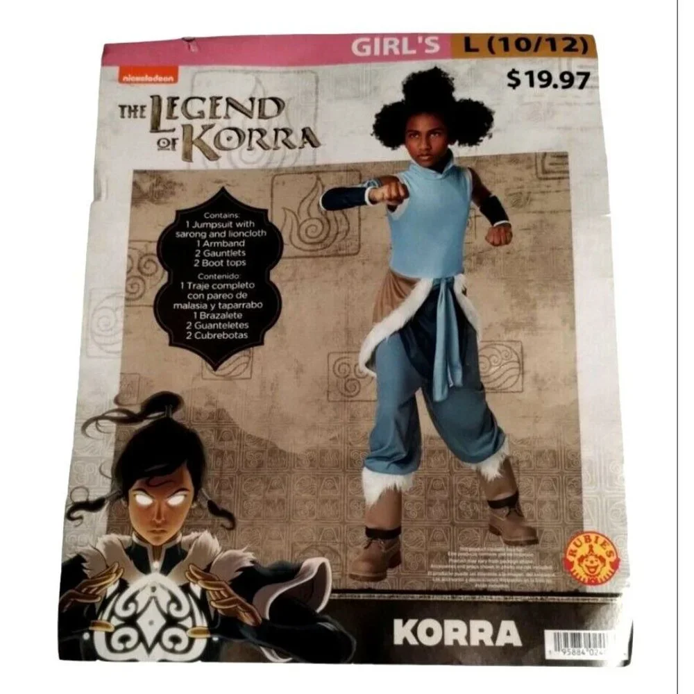 The Legend of Korra Girls Large 10 to 12 Halloween Costume New